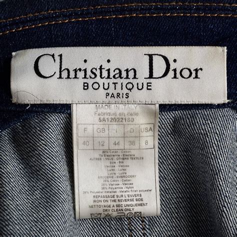 christian dior vintage label|authentic christian dior tops.